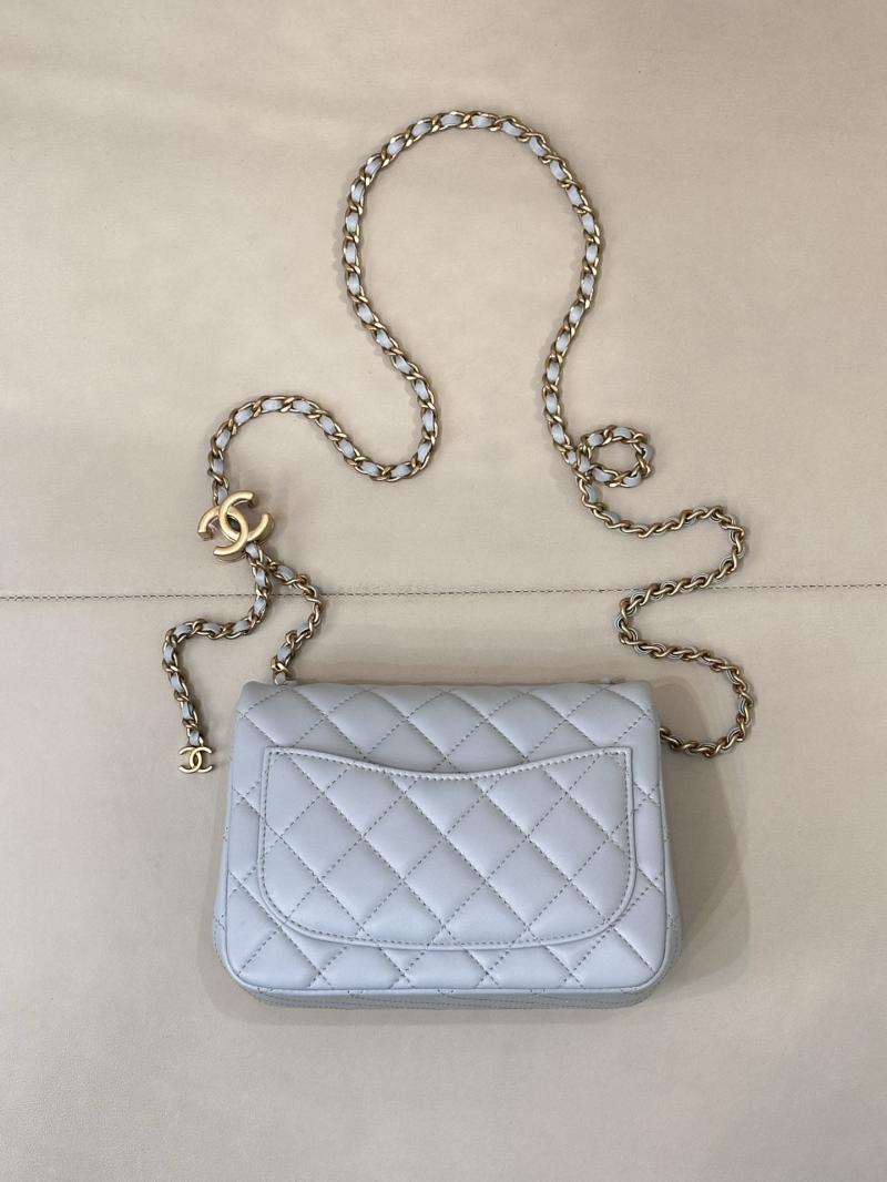 Chanel Mini Flap Bag Light Blue AS5758