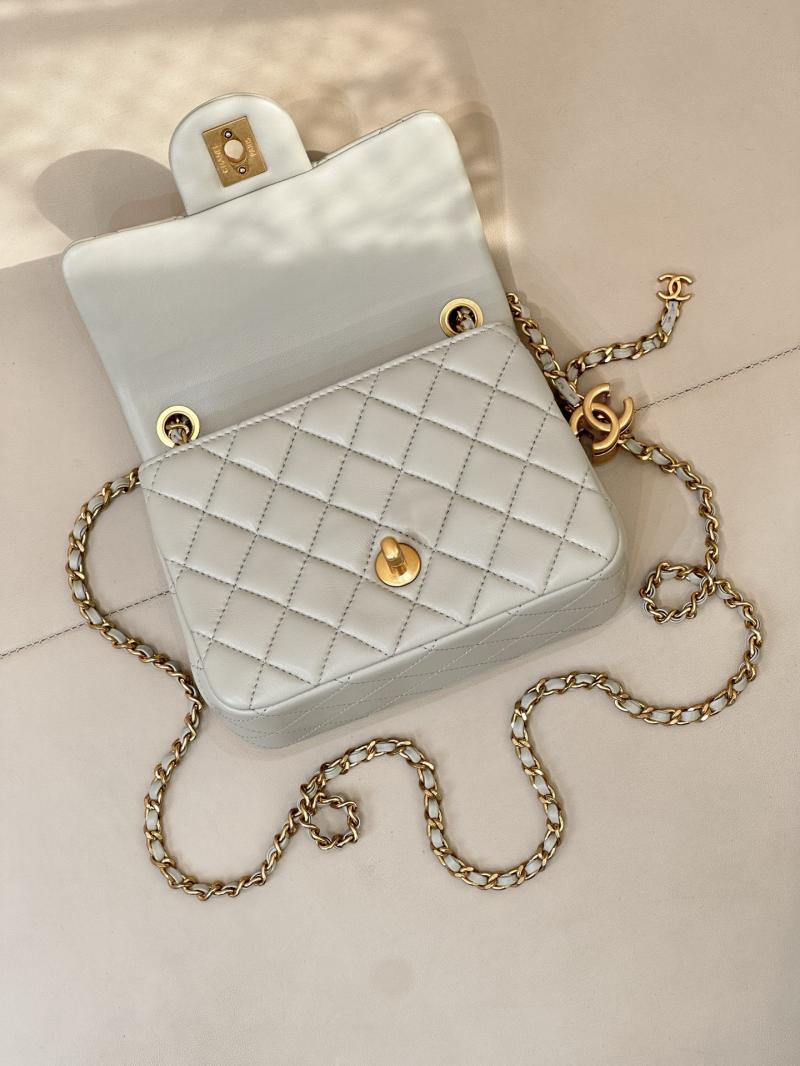 Chanel Mini Flap Bag Light Green AS5758