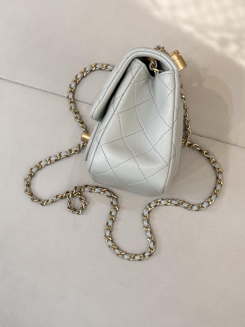 Chanel Mini Flap Bag Light Green AS5758