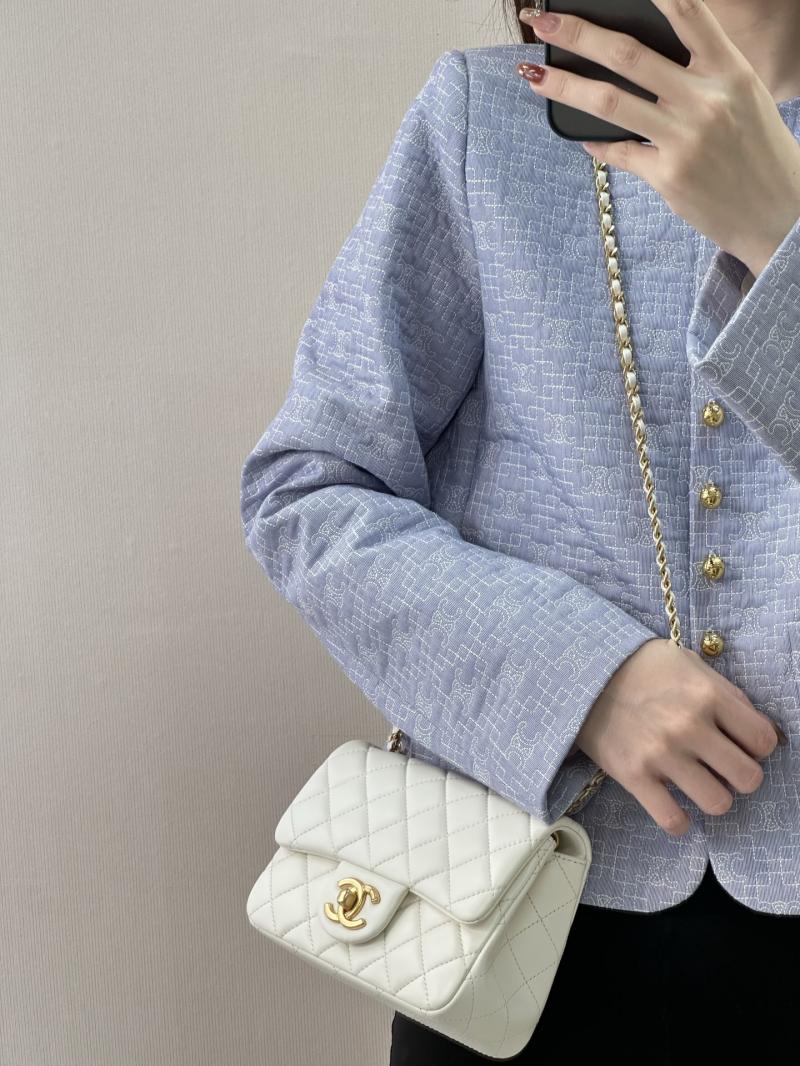 Chanel Mini Flap Bag White AS5758