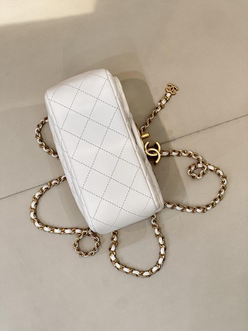 Chanel Mini Flap Bag White AS5758