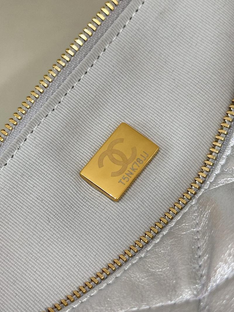Chanel Small Bowling Bag Silver AS5792