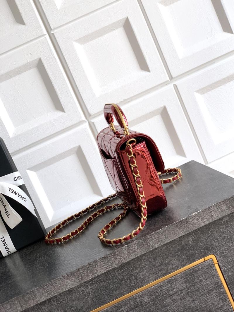 Chanel Small Clutch with Chain Burgundy AP4892