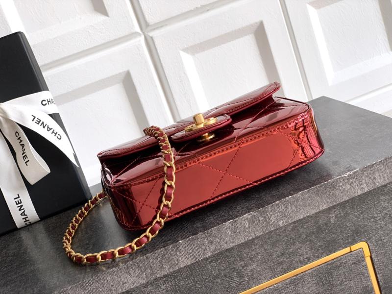 Chanel Small Clutch with Chain Burgundy AP4892