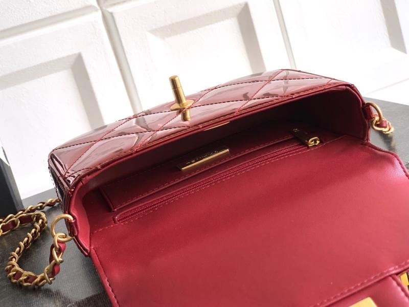 Chanel Small Clutch with Chain Burgundy AP4892