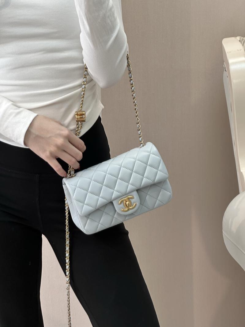 Chanel Small Flap Bag Light Blue AS5759