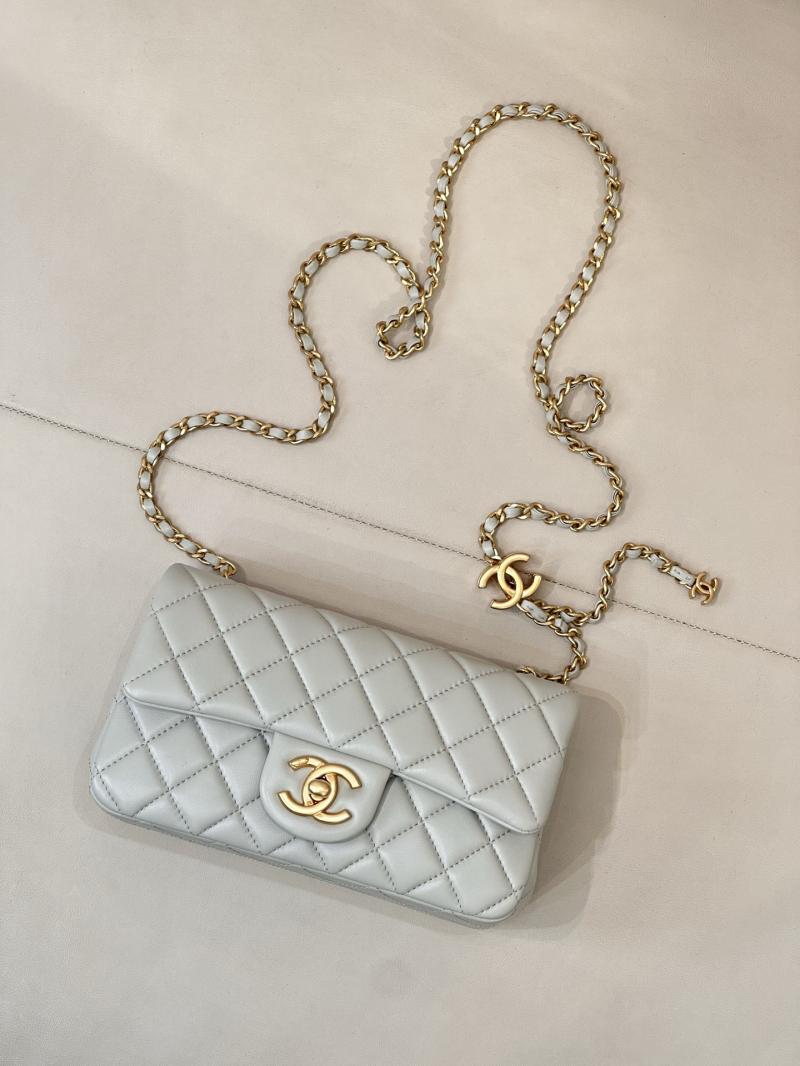 Chanel Small Flap Bag Light Green AS5759