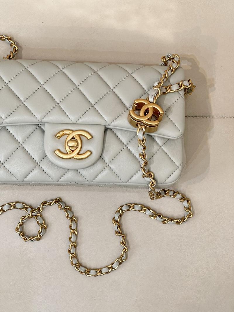 Chanel Small Flap Bag Light Green AS5759
