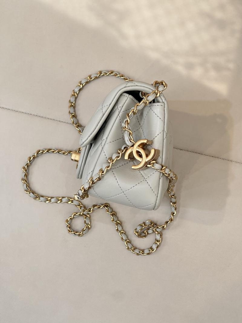 Chanel Small Flap Bag Light Green AS5759