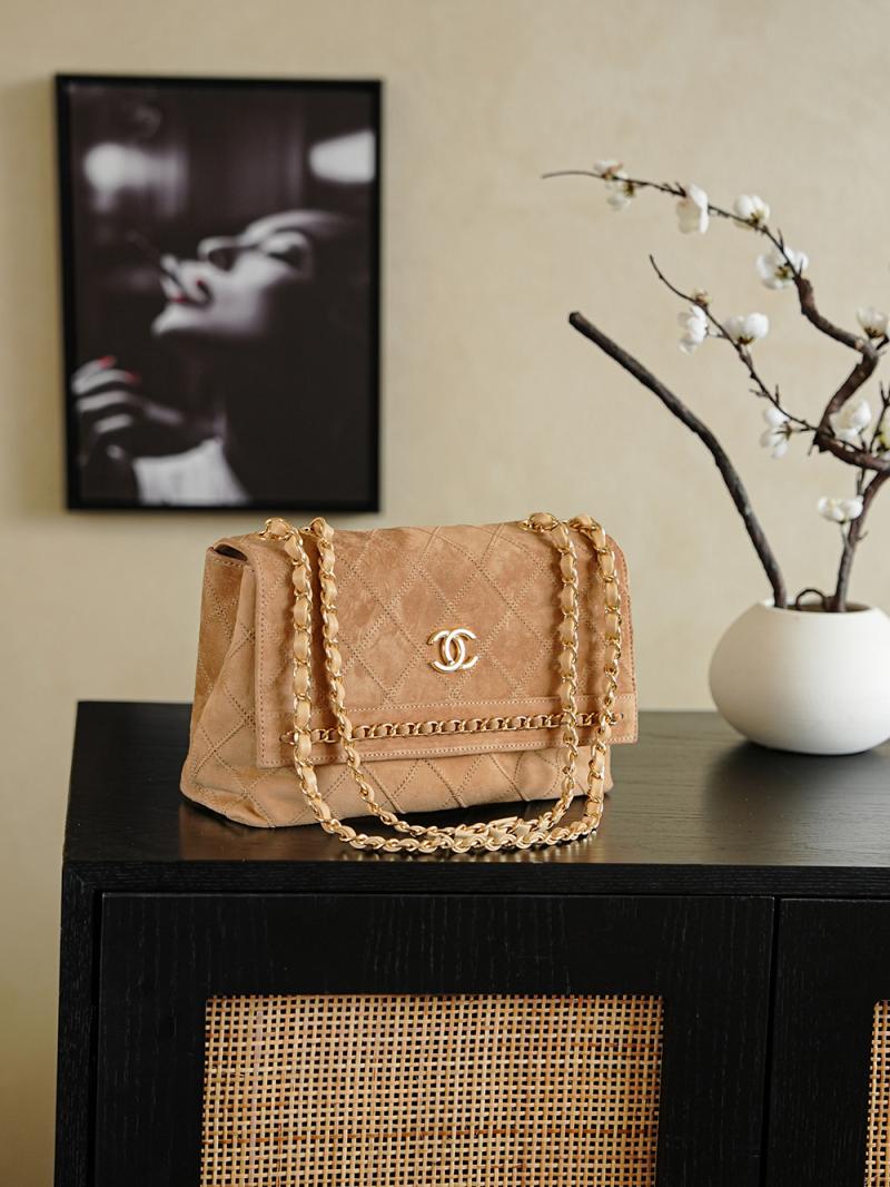 Chanel Suede Flap Bag CF26