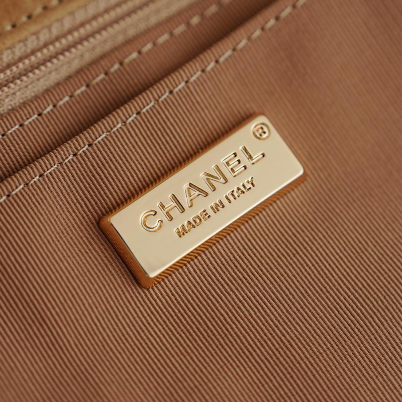 Chanel Suede Flap Bag CF26