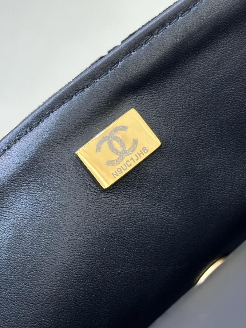 Chanel Velvet Mini Flap Bag Black AS5875