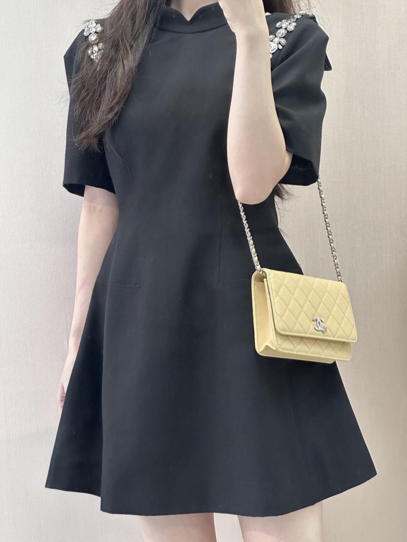 Chanel WOC Chain Wallet Beige AP3273