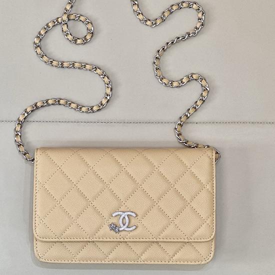 Chanel WOC Chain Wallet Beige AP3273  Chanel WOC Chain Wallet Beige AP3273