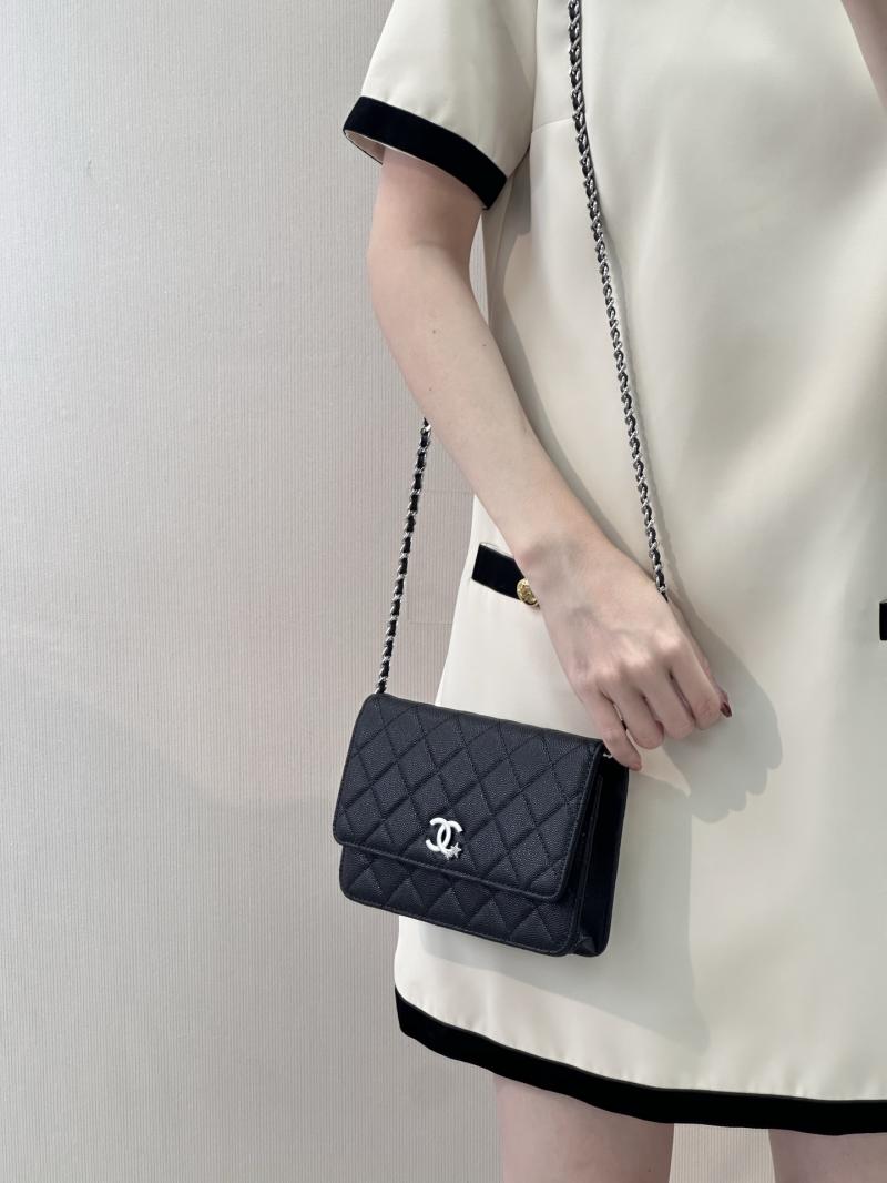 Chanel WOC Chain Wallet Black AP3273