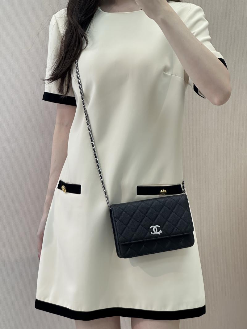 Chanel WOC Chain Wallet Black AP3273