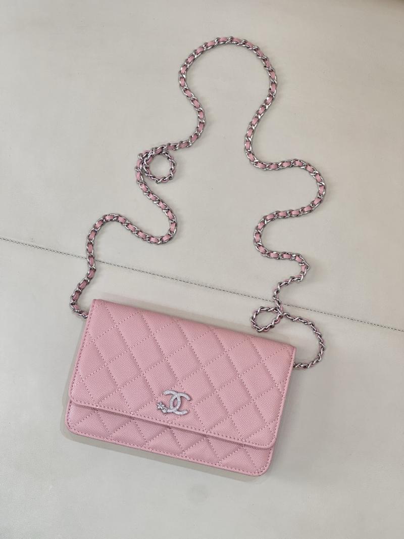 Chanel WOC Chain Wallet Pink AP3273
