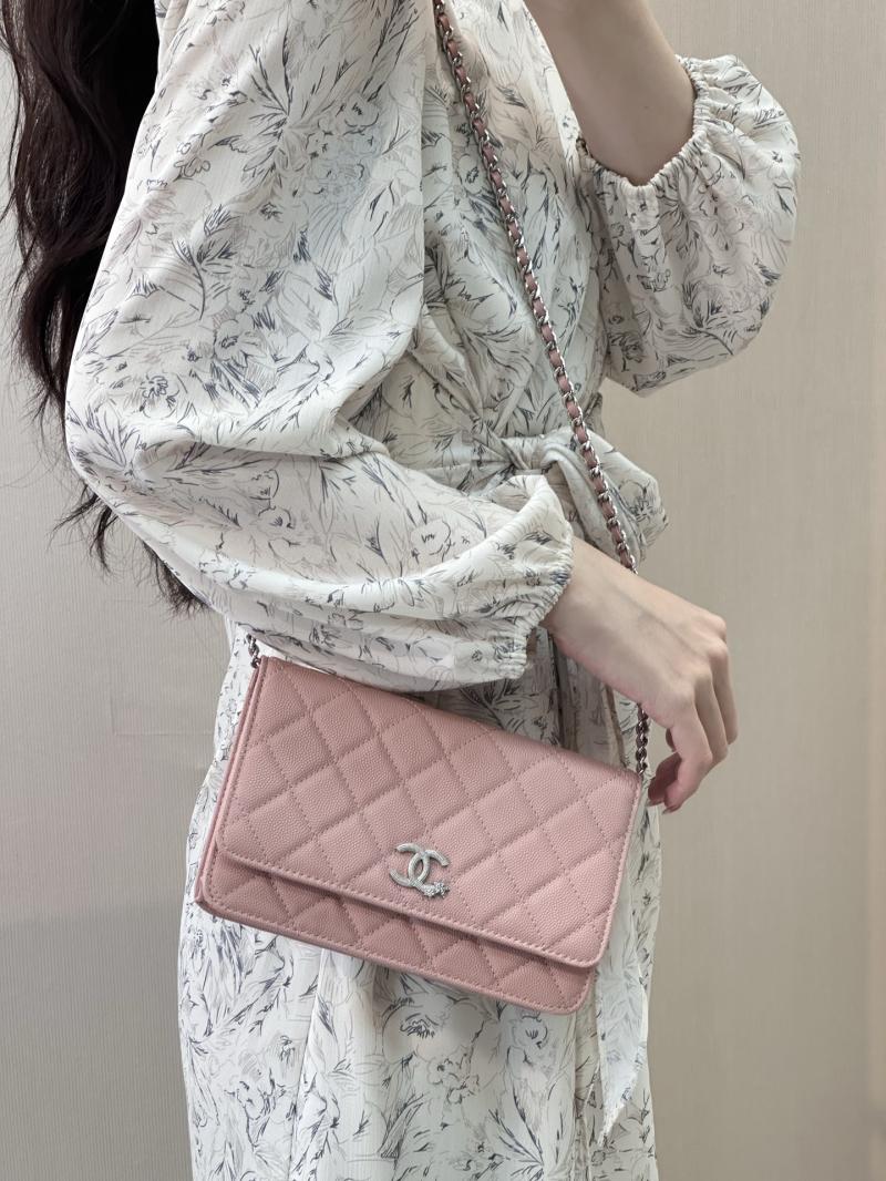 Chanel WOC Chain Wallet Pink AP3273