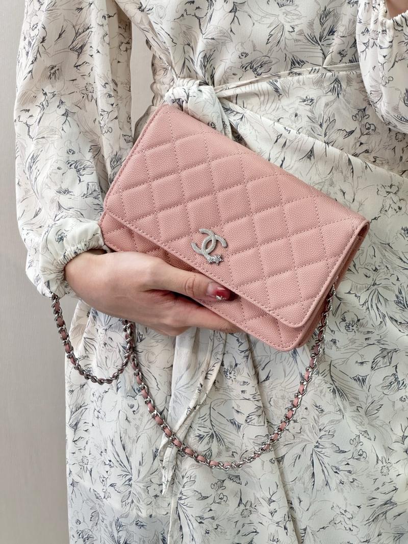 Chanel WOC Chain Wallet Pink AP3273