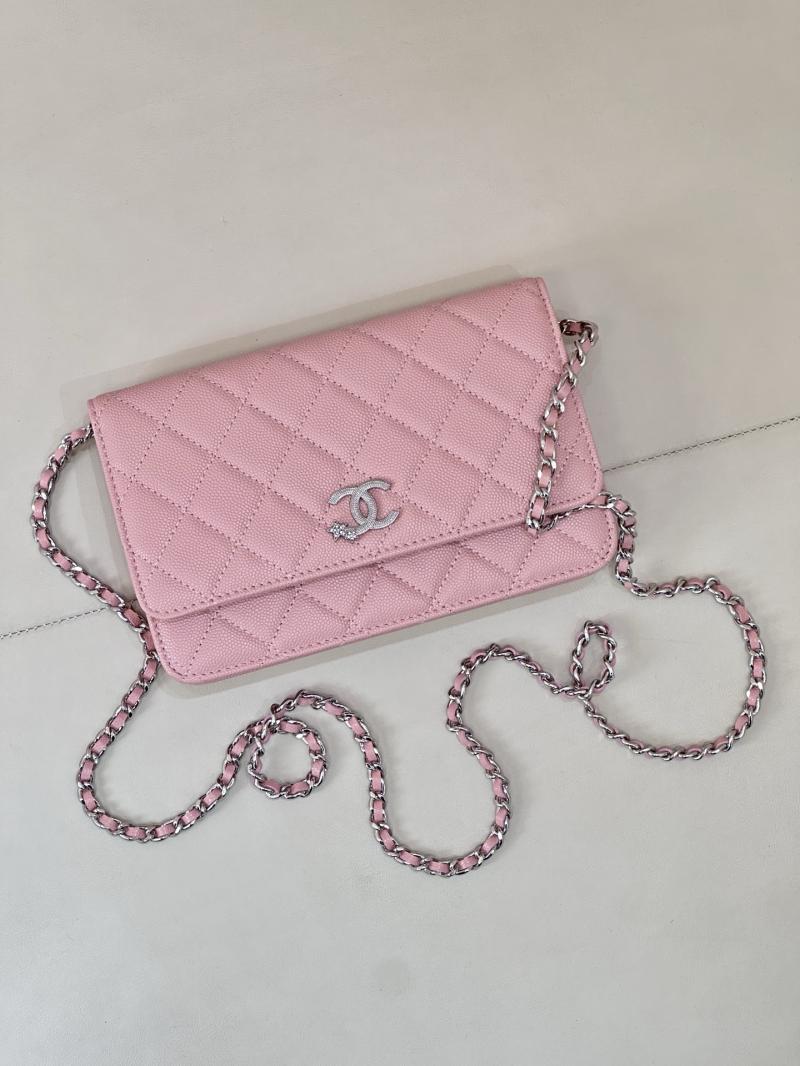 Chanel WOC Chain Wallet Pink AP3273