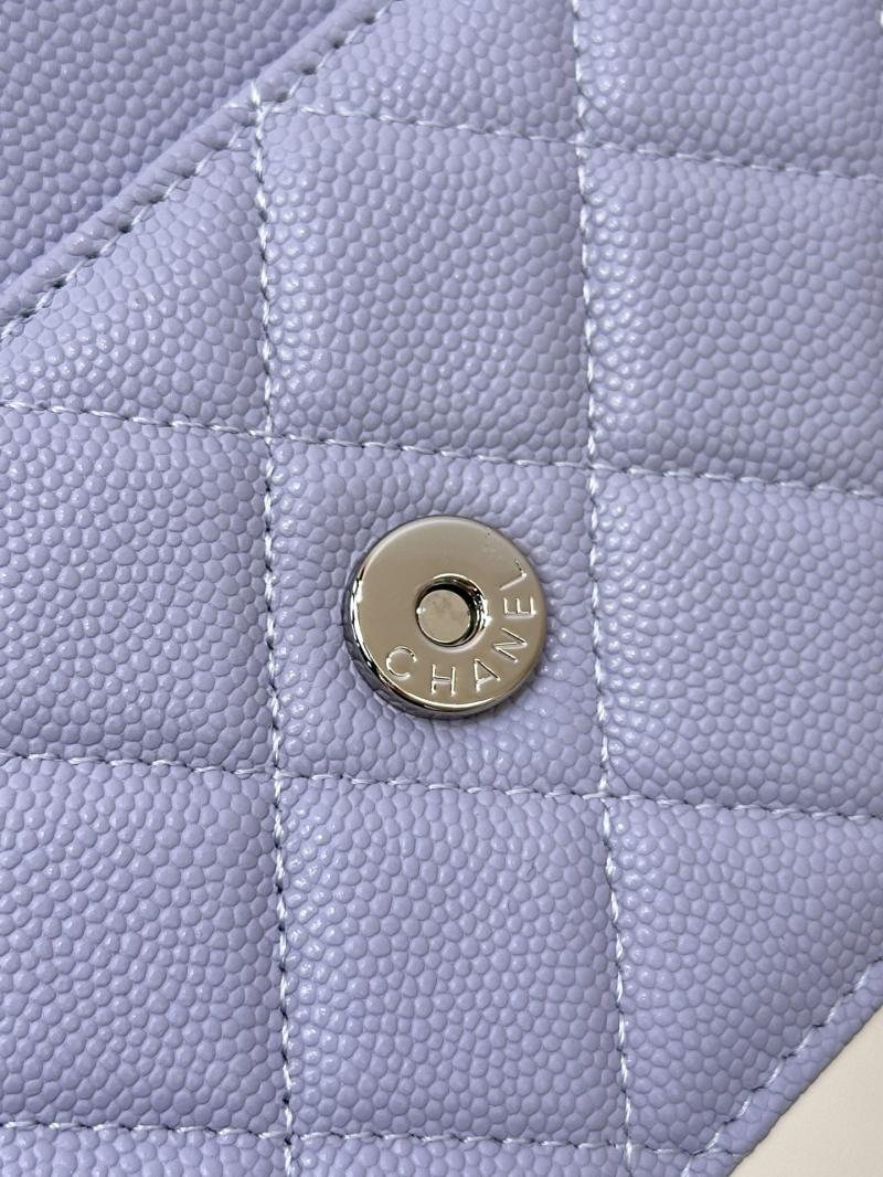 Chanel WOC Chain Wallet Purple AP3273