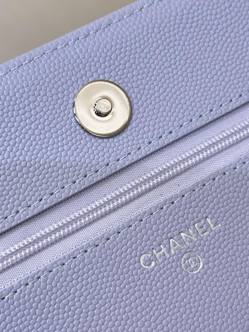 Chanel WOC Chain Wallet Purple AP3273