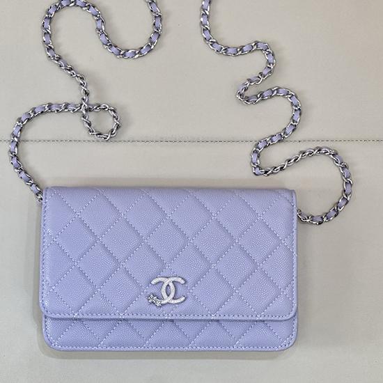 Chanel WOC Chain Wallet Purple AP3273  Chanel WOC Chain Wallet Purple AP3273