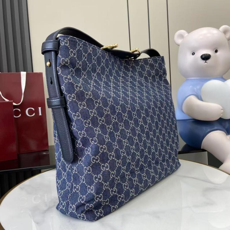Gucci Beatrix large Denim tote bag Blue 850546