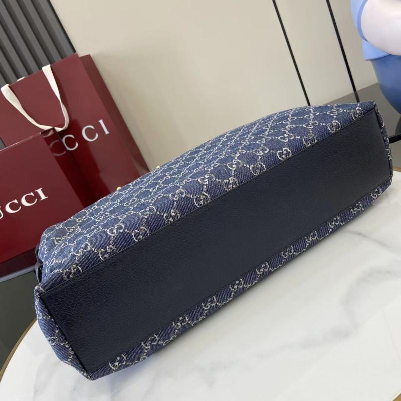 Gucci Beatrix large Denim tote bag Blue 850546