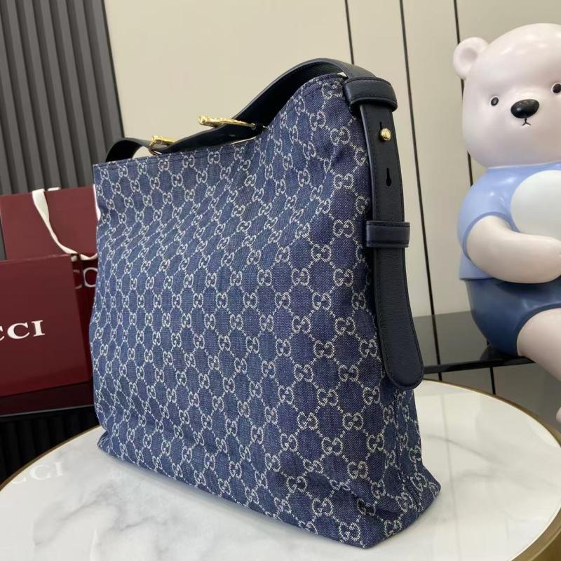 Gucci Beatrix large Denim tote bag Blue 850546