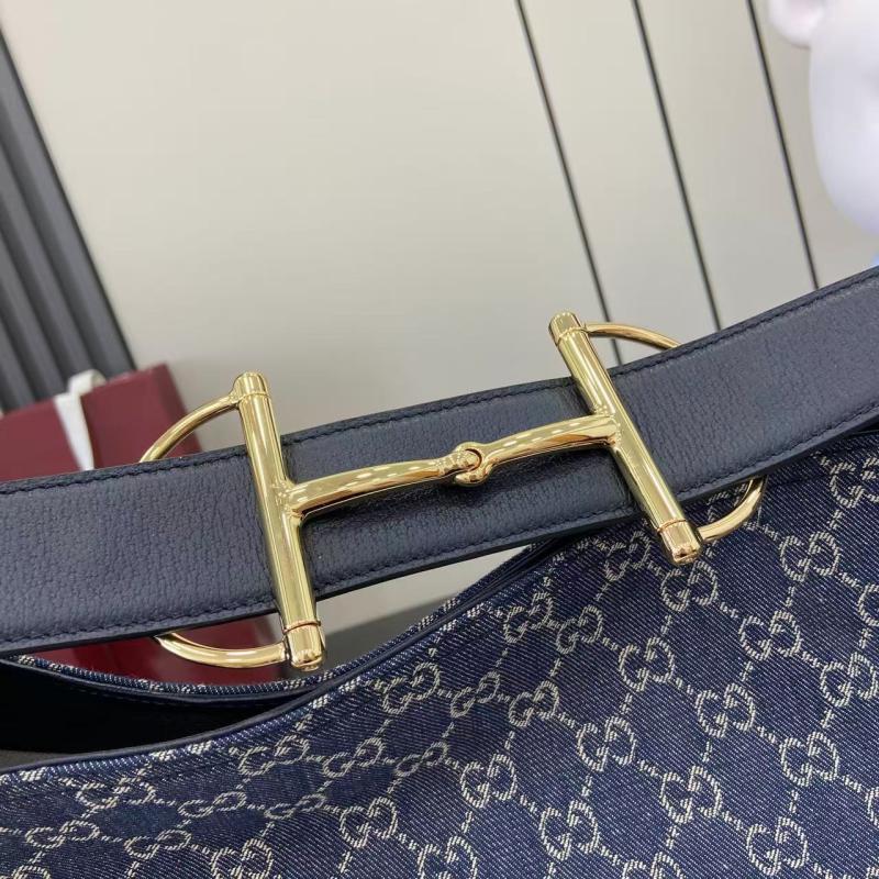 Gucci Beatrix large Denim tote bag Blue 850546