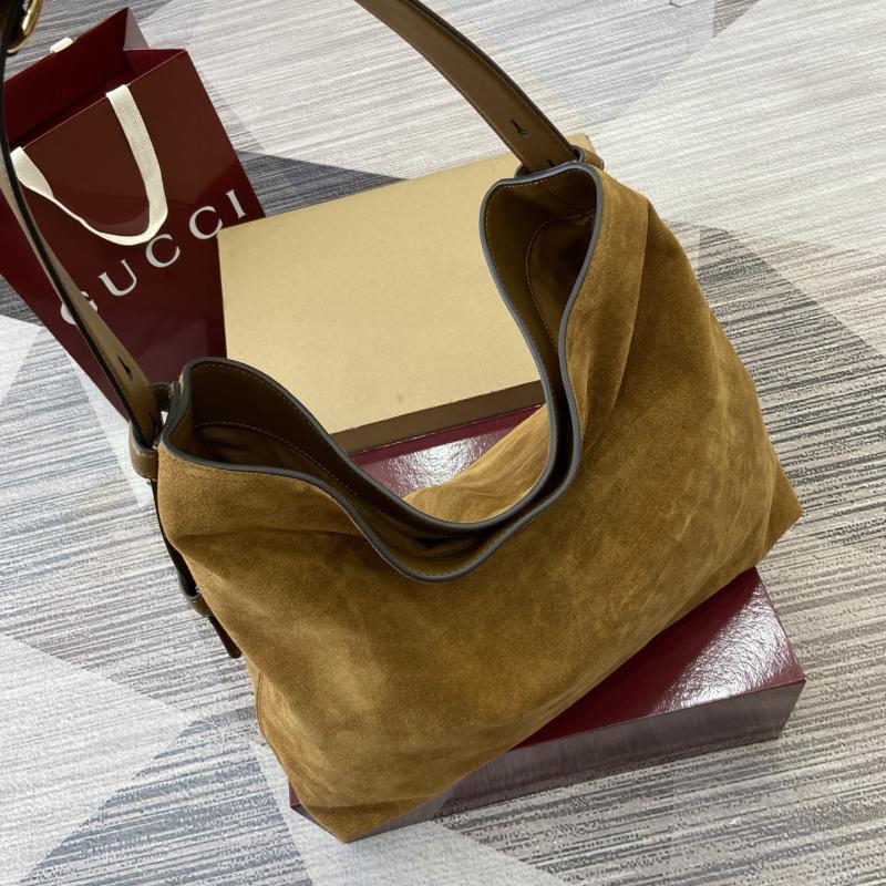 Gucci Beatrix large Suede tote bag 850546 Brown