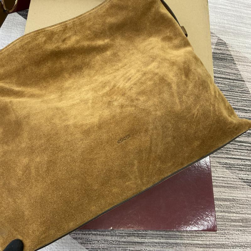 Gucci Beatrix large Suede tote bag 850546 Brown