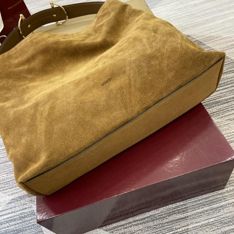 Gucci Beatrix large Suede tote bag 850546 Brown