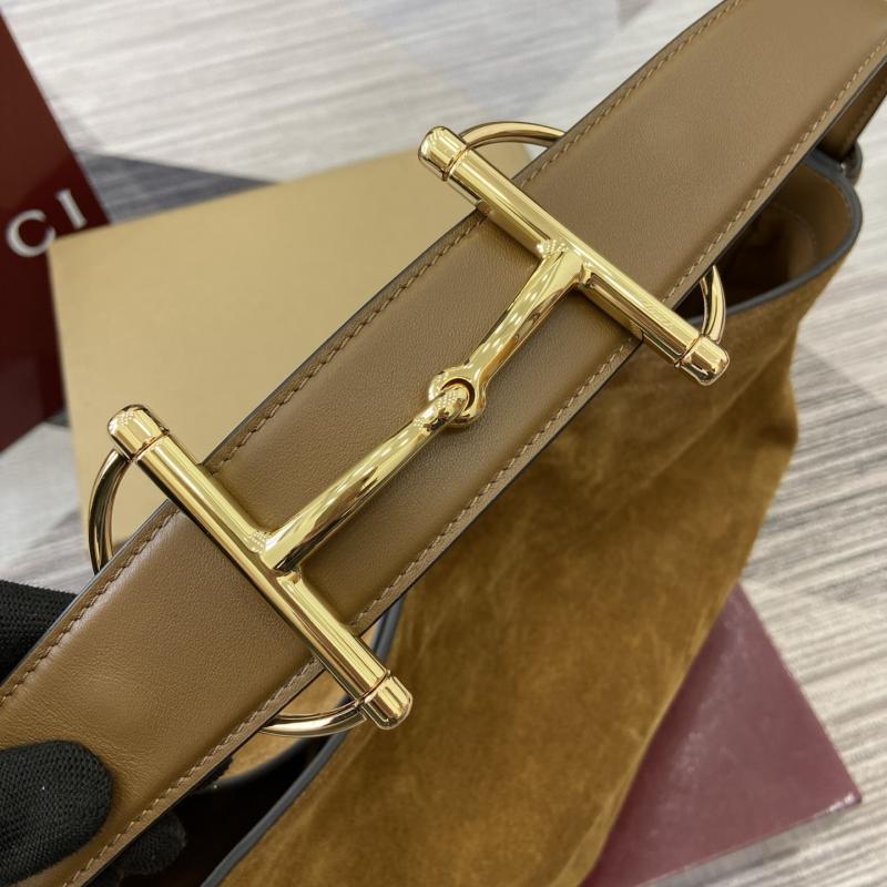 Gucci Beatrix large Suede tote bag 850546 Brown