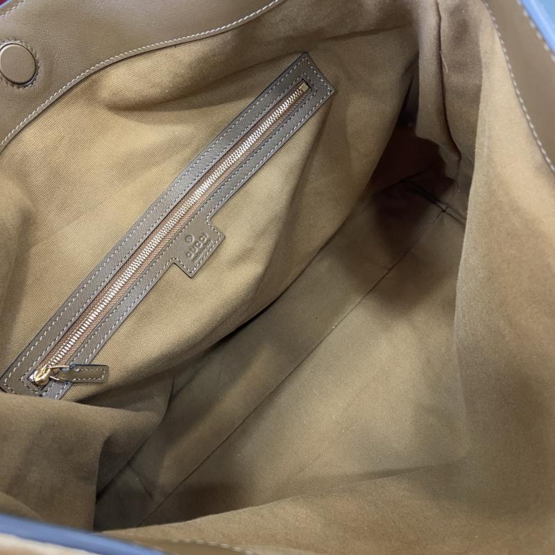 Gucci Beatrix large Suede tote bag 850546 Brown