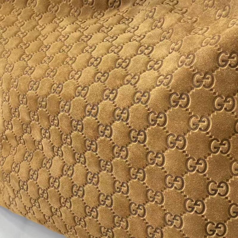 Gucci Beatrix large Suede tote bag Brown 850546