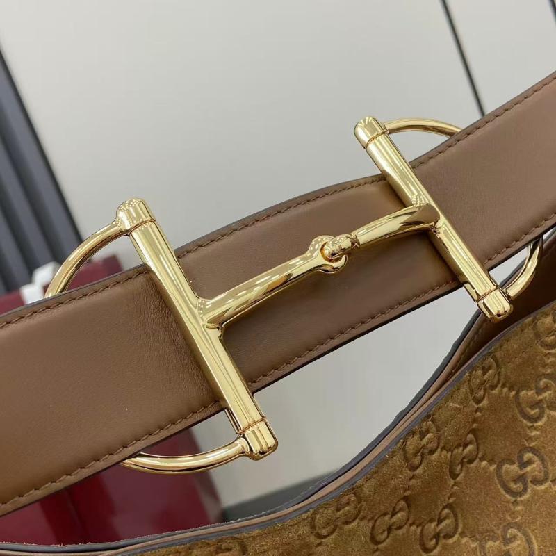 Gucci Beatrix large Suede tote bag Brown 850546