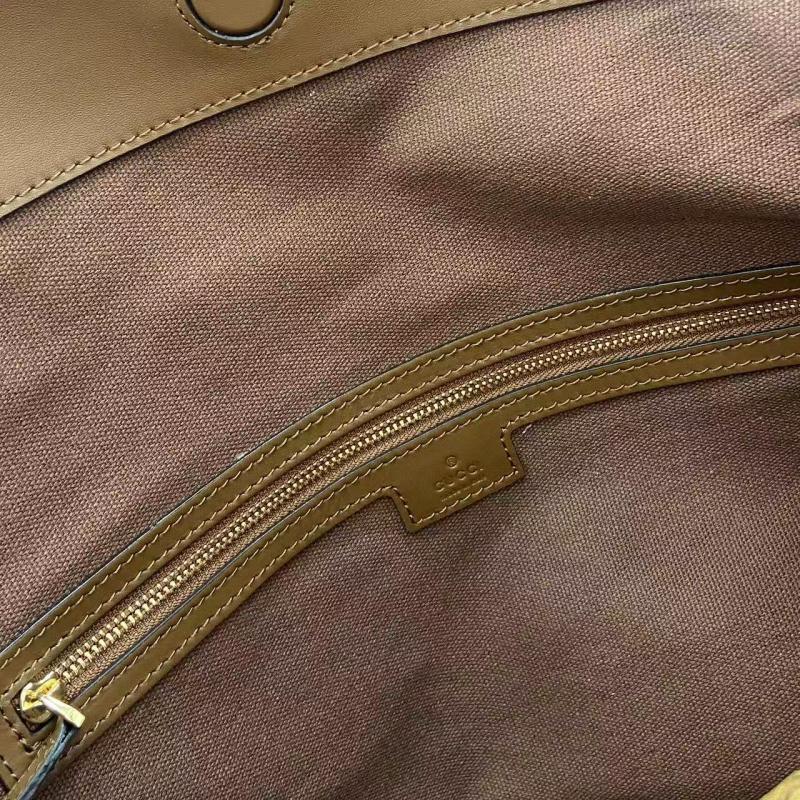 Gucci Beatrix large Suede tote bag Brown 850546