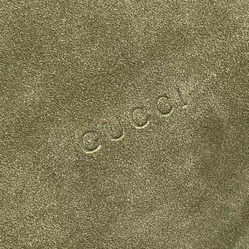 Gucci Beatrix large Suede tote bag Green 850546