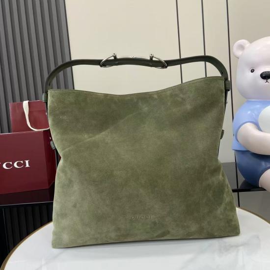 Gucci Beatrix large Suede tote bag Green 850546  Gucci Beatrix large Suede tote bag Green 850546
