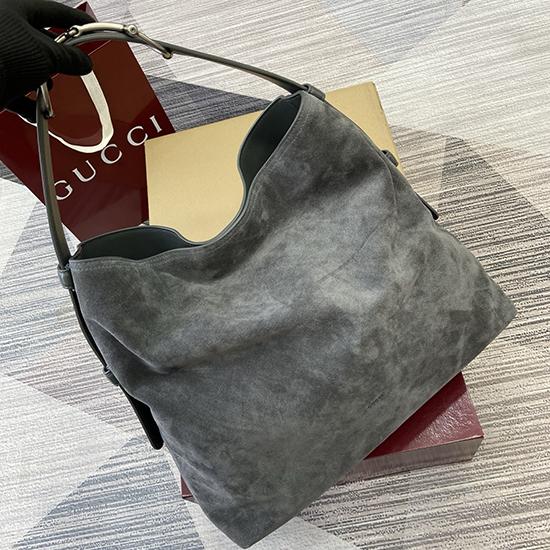 Gucci Beatrix large Suede tote bag Grey 850546  Gucci Beatrix large Suede tote bag Grey 850546