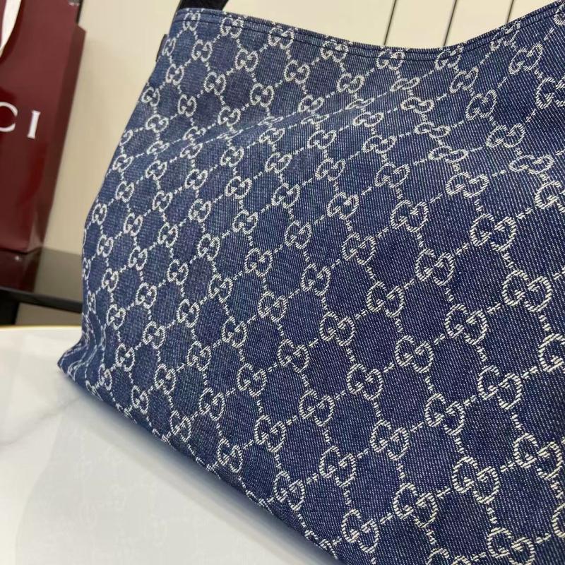 Gucci Beatrix medium Denim tote bag Blue 850926