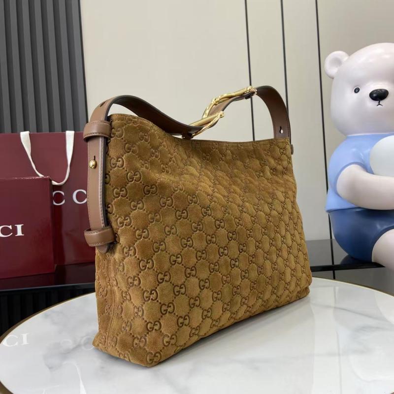 Gucci Beatrix medium Suede tote bag Brown 850926