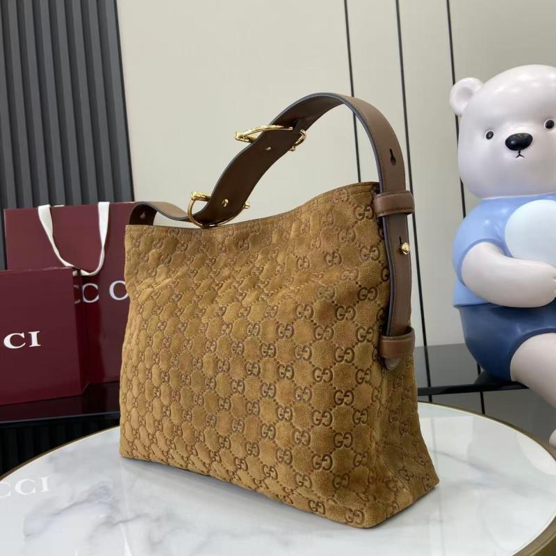 Gucci Beatrix medium Suede tote bag Brown 850926