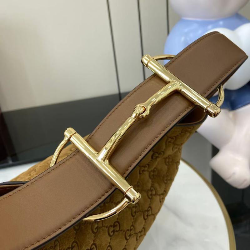 Gucci Beatrix medium Suede tote bag Brown 850926