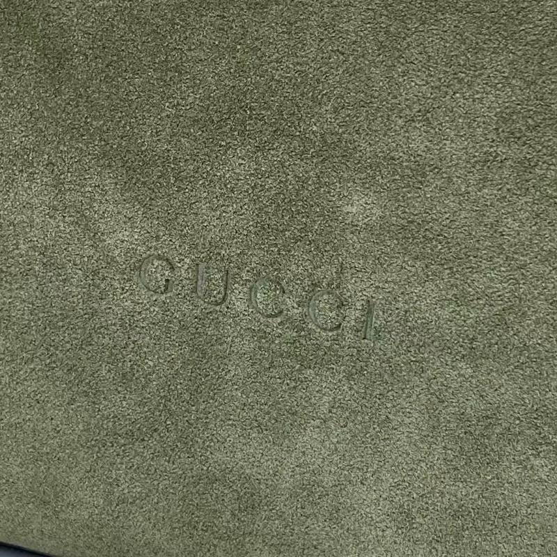 Gucci Beatrix medium Suede tote bag Green 850926