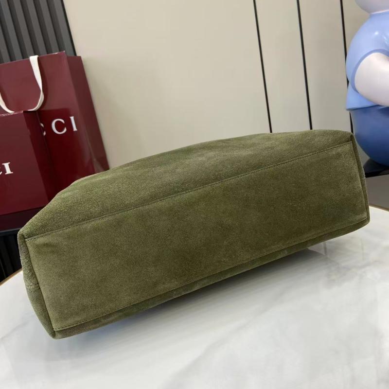 Gucci Beatrix medium Suede tote bag Green 850926