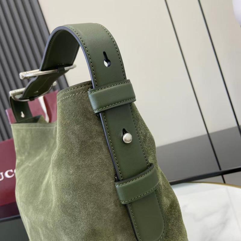 Gucci Beatrix medium Suede tote bag Green 850926