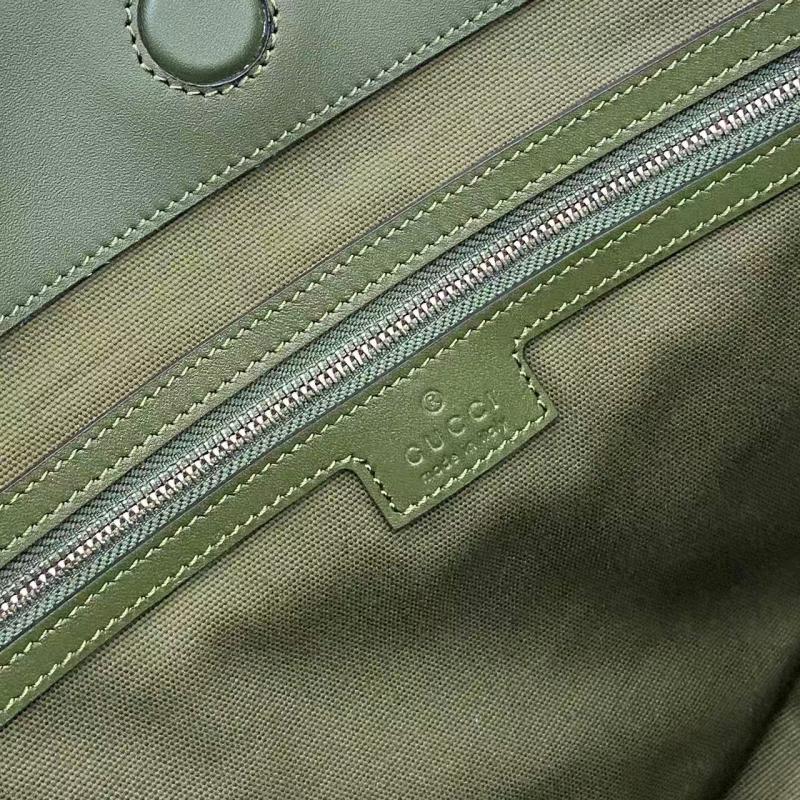 Gucci Beatrix medium Suede tote bag Green 850926